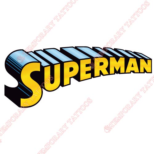 Superman Customize Temporary Tattoos Stickers NO.289